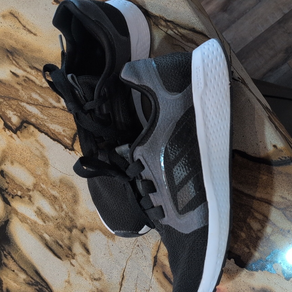 Women's Black Adidas Athletic Sneakers - Picture 2 of 5